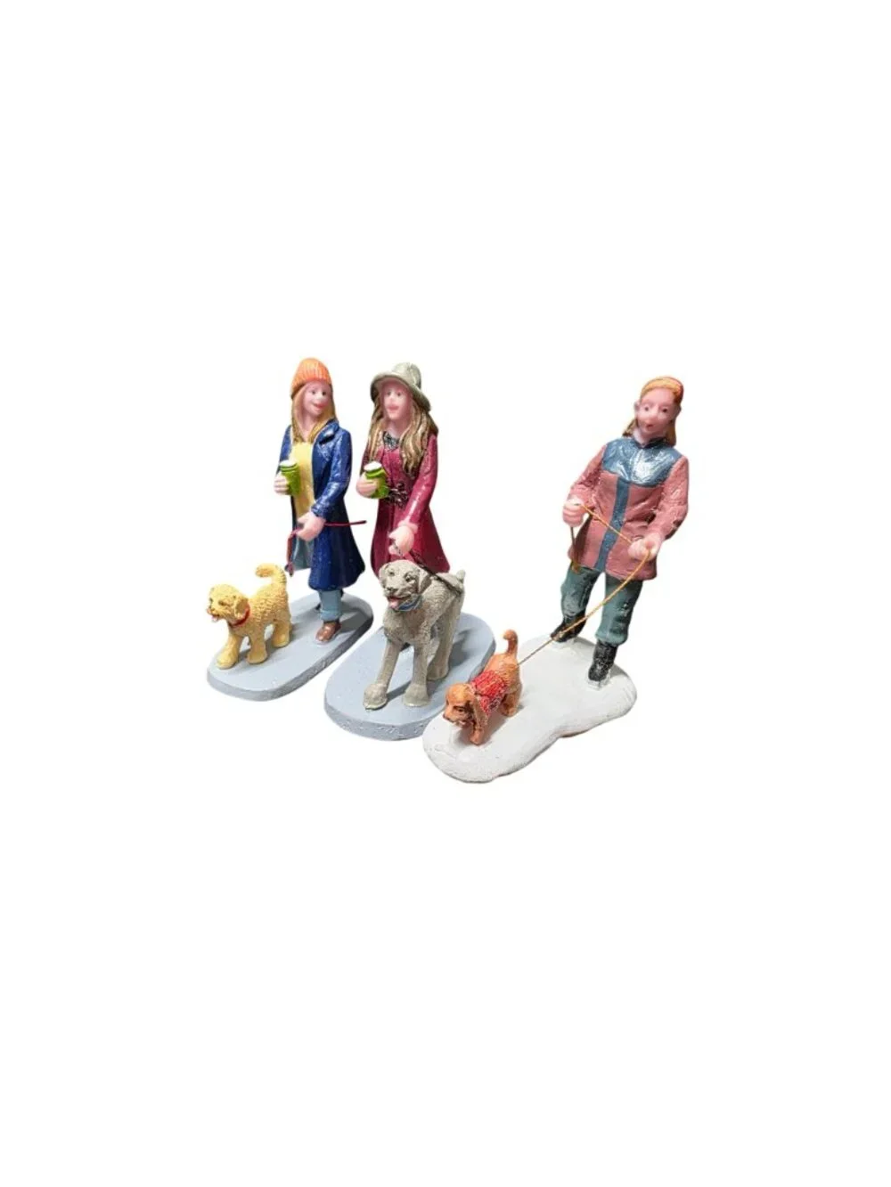 Lemax Village Collection Multi-Tasking Strolling With Pooch